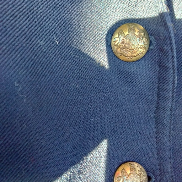 GUC J. Crew Navy Blue Original Preppy Wool Schoolboy Blazer Size 2 - Picture 3 of 6